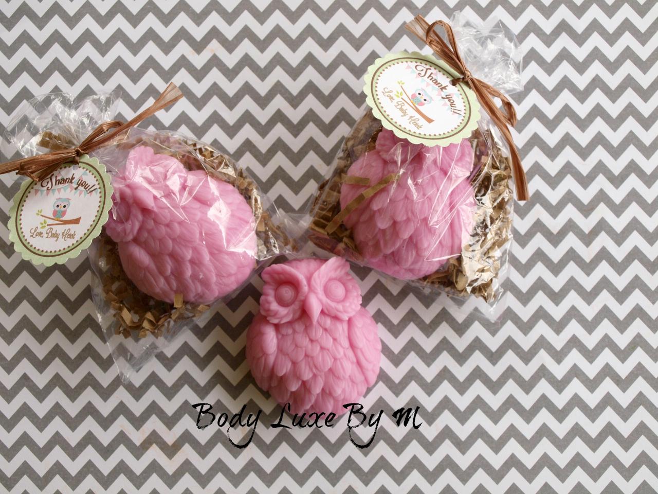 10 Owl Soap Favors With Personalized Tag Baby Shower Favor Birthday Party Favor